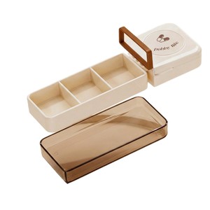 Boîte à médicaments portable avec dispositif de découpe pour trois repas par jour, boîte d'emballage de médicaments, mini distributeur de médicaments portable extractible - Product Image 5