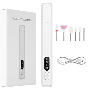 Ponceuse à ongles électrique avec embouts de ponçage, stylo de ponçage pour éliminer les peaux mortes et le limage des ongles, pour manucure - Product Image 1