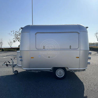 Caravane de voyage légère en aluminium de qualité aéronautique 4320 mm, châssis AL-KO, salle de bain préfabriquée, remorquable, pour le camping familial