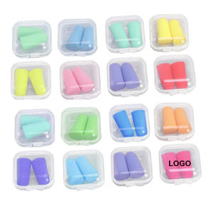 الأكثر مبيعا شعار مخصص صندوق مربع للبيئة للحد من الضوضاء بو رغوة سدادة الأذن سدادات الأذن الشخصية - Product Image 2