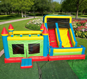 <span class=keywords><strong>Aire</strong></span> <span class=keywords><strong>de</strong></span> jeux <span class=keywords><strong>gonflable</strong></span> pour enfants en plein air, grand toboggan, château <span class=keywords><strong>gonflable</strong></span> combiné, trampoline, PVC <span class=keywords><strong>de</strong></span> 0,55 mm d'épaisseur - Product Image 1