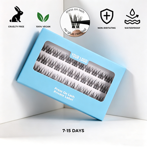 Nuevos Diseños de Pestañas Postizas Mate Pre-Encoladas de Larga Duración, Fáciles de Aplicar, para un Aspecto Natural, Venta al por Mayor, Pestañas en Racimo DIY - Product Image 3