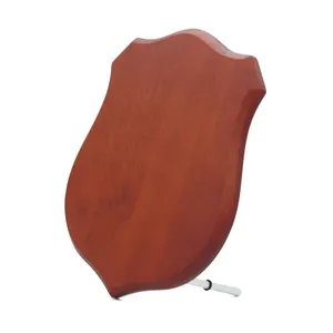 20 years manufacturer wood shield plaque for soft enamel metal souvenir award plate