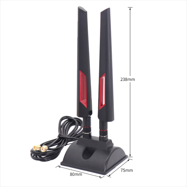 Free Sample 2*2 5G 4G LTE 3G GSM Aerial Omni External WiFi Wireless CPE Pro Router Antenna With TS9 SMA Male Magnetic Base