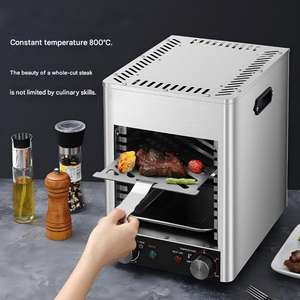 Parrilla Eléctrica Automática para <span class=keywords><strong>Barbacoa</strong></span> de Uso Comercial, Acero Inoxidable, Alta Temperatura, para Preparar Filetes - Product Image 3