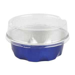 Boîte en aluminium de qualité <span class=keywords><strong>alimentaire</strong></span> jetable avec couvercle en plastique, capacité de 100 ml - Product Image 3
