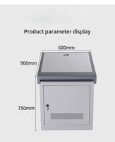 Console de salle de surveillance monobloc 600*900*750mm, poste de travail incurvé sur mesure pour la centralisation et le contrôle des commandes dans les centres de direction