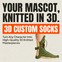 Chaussettes 3D personnalisées Dragon Chinois, Mascotte du Personnage Mythique Loong Oriental, en tricot et peluche, confortables et chaudes, type pantoufle, cadeau