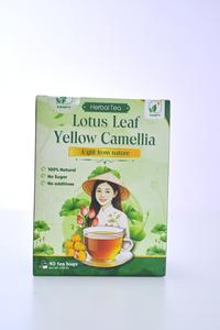 Lotus Leaf Yellow Camellia Herbal <b>Tea</b> Blend Premium Dried Health Drink Vietnam Blended Processing Type <b>Box</b> Packaging 2g <b>Tea</b> Bags - Product Image 4