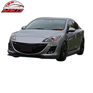 เหมาะสำหรับมาสด้า 3 ปี 10-11 สไตล์ JDM สปอยเลอร์กันชนหน้า ชุดแต่ง บอดี้คิท สีดำด้าน ไม่ทำสี วัสดุ PU คุณภาพสูง อุปกรณ์ตกแต่งภายนอก - Product Image 2