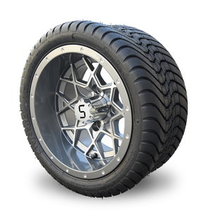 SRGCTW-210 <b>Golf</b> Cart 215/35-12 4 Ply Tire and 12 Inch Wheel Assembly - Product Image 3