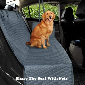 Cubierta de asiento de coche para mascotas duradera e impermeable, cubierta extraíble de Material de PVC Oxford, hamaca sólida para mascotas para asiento trasero para viajes, perros y gatos - Product Image 3