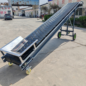 Madencilik kömür kumu mobil bant konveyörü için özelleştirilmiş siyah kauçuk Chevron çakıl taşı - Product Image 6