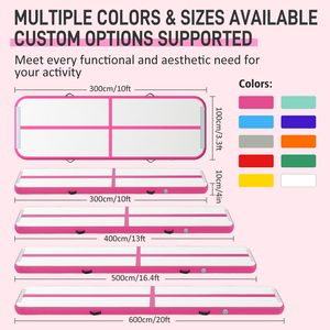 ODM Pink Inflatable Air Mat Consistent Rebound <strong>Gymnastics</strong> Air Track for Repeated Skill Training - Product Image 4
