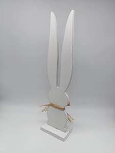 イースターラビット 台座付き 木製 高さ29cm - Product Image 3