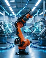 Bras robotisé industriel lourd KUKA KR 500 R2800-2 HI, charge utile de 500 kg, robot à haute inertie