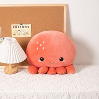 Haute qualité grand dessin animé jeter oreiller coussin animal en peluche mignon oreiller jumbo poulpe en peluche pour les enfants