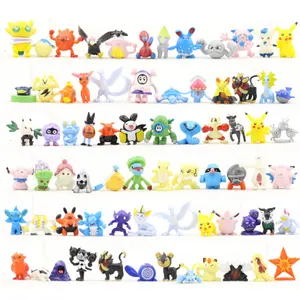 Factory Good Quality 2-3cm Mini Child Toy Action Figure poke mon go for Kids