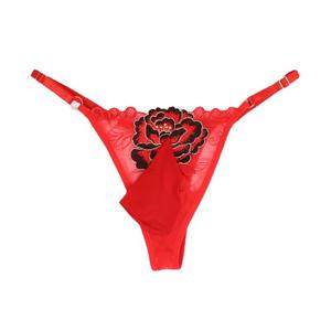 Мужское сексуальное белье-треугольник больших размеров с персонализированной вышивкой бабочки, дышащая сетка, прозрачное, соблазнительное - Product Image 6