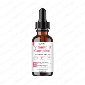 Suplemen Vitamin B1 <span class=keywords><strong>B6</strong></span> B12 Organik Alami Label Pribadi, Tetes Cairan Oral B Kompleks untuk Kesehatan Pertumbuhan Rambut 60ml - Product Image 6
