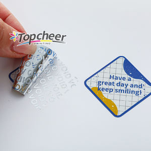 สติกเกอร์ป้องกันการปลอมแปลงเป็นโมฆะสำหรับบรรจุภัณฑ์อิเล็กทรอนิกส์ฉลากความปลอดภัยสูงสารตกค้างที่แน่นอนป้องกันการปลอมแปลง - Product Image 1