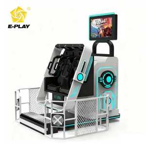เครื่องเล่น <span class=keywords><strong>VR</strong></span> 360 องศา แบบหมุนได้ สำหรับใช้งานกลางแจ้ง/ในร่ม  แบบสองที่นั่ง  โครงสร้างไฟเบอร์กลาสและโลหะ  ซิงค์ภาพแบบเรียลไทม์ สำหรับสวนสนุก สนามกีฬา สนามบิน ตลาดกลางคืน และเชิงพาณิชย์ - Product Image 1