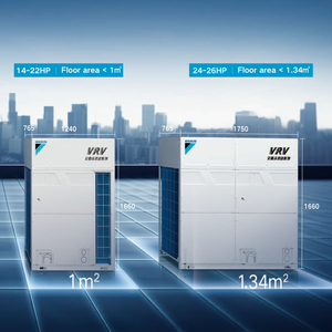 Système de climatisation central commercial R410A Économie d'énergie Multi-lignes 380V Réfrigération et <span class=keywords><strong>chauffage</strong></span> pour hôtels - Product Image 5