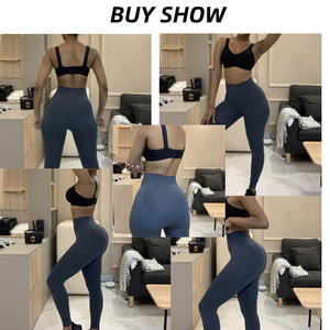 HEXIN 24 heures Scrunch Butt Gym Leggings Vente <span class=keywords><strong>en</strong></span> gros Pantalon de yoga <span class=keywords><strong>noir</strong></span> taille haute pour femmes Fermeture à taille élastique Motif imprimé - Product Image 2