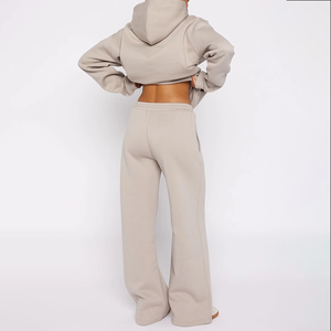 heavy <b>weight</b> sweatpants and hoodie <b>set</b> hoodies <b>women</b> custom logo oversized streetwear hoodie - Product Image 1