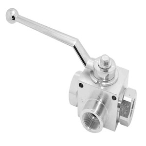 Válvula de Bola Tipo T de Acero Inoxidable de Grado Alimenticio Directo de Fábrica para Bebidas y Lácteos - Product Image 1