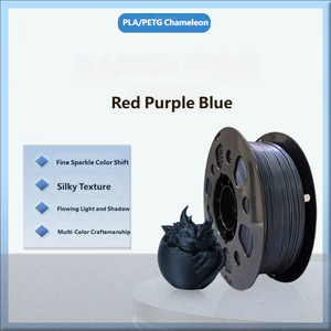 Filamento PLA Camaleón de 1.75mm con Cambio de Color, Brillante, Verde, Rojo, Morado, para Impresión 3D de Alta Velocidad - Product Image 4
