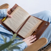 Christian Vintage personnalisé Sublimation bibles en cuir véritable couverture de livre blanc étude Journal Kit