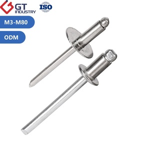 Rivets aveugles à tête bombée, à extrémité ouverte, à bride large/petite, en acier inoxydable 201, 304, 316, 316L, 3,2 mm, 4,8 mm, 5 mm, 1/8, 3/16, 5/16, 5/32 - Product Image 1