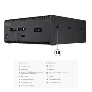 Serveurs pour Lenovo ThinkEdge SE50 Edge Client 8ème génération Intel Core i7-8665UE <span class=keywords><strong>Ubuntu</strong></span> Linux intégré Intel UHD Graphics 620 - Product Image 5