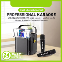 Enceinte Karaoké Portable avec Micro et Bluetooth, Sans Fil Extérieur, pour Boombox, Enceintes de Fête Karaoké Haute Puissance 926