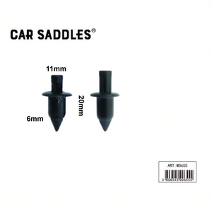Rivets en plastique pour carrosserie automobile 6x11x20mm noirs pour la réparation de carrosserie automobile - Product Image 2