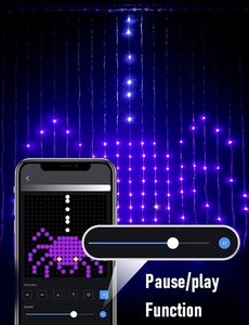 Ứng Dụng Tự Làm Lập Trình Đồng Bộ Đèn <span class=keywords><strong>LED</strong></span> 2M 3M 16 Triệu Màu Không Thấm Nước <span class=keywords><strong>LED</strong></span> <span class=keywords><strong>Pixel</strong></span> Chuỗi Ánh Sáng Cho Đám Cưới Ngoài Trời Đảng Trang Trí Nội Thất - Product Image 5