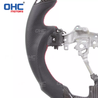 Volant LED RPM en fibre de carbone pour Toyota Auris Corolla RAV4 2010 2011 2012 2013 Volants de voiture OHC MOTORS