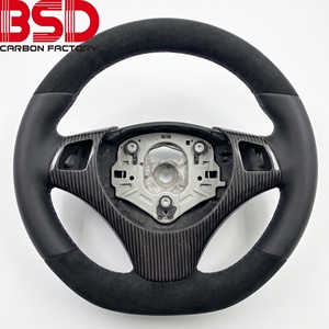 Volante de Cuero Completo Personalizable, Compatible con <span class=keywords><strong>BMW</strong></span> M3 E60 E61 E62 E63 E64 E66 318i 320i 325i <span class=keywords><strong>328i</strong></span> E90 E91 E92 E93 - Product Image 5