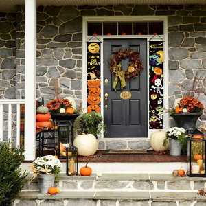 Custom Halloween Banner Set 2 Pieces for Indoor & Outdoor Festivals Digital Printed Wall & Door Decoration for Parties - Product Image 6