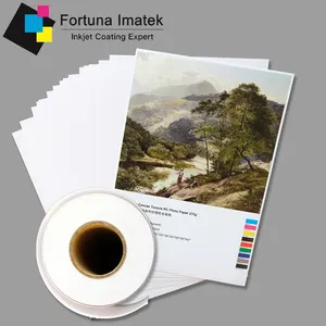 Professional Printing Performance 260gsm Microporous Poly-cotton Matte Canvas Texture RC Inkjet Paper