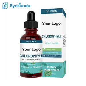 Gotas Líquidas de Clorofila, Suplemento Dietético Vegano Natural de 60 ml, Sabor a Menta, Control de Olor, Antioxidante, Apoyo a <span class=keywords><strong>la</strong></span> Digestión - Product Image 1