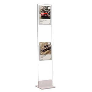 Akrilik A3 A4 A5 A6 brosur pemegang tanda lantai rak Tampilan Lucite 4S toko agen mobil toko pameran dagang pajangan lantai berdiri - Product Image 5