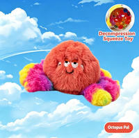 Peluche gaufrée la plus vendue avec motif de dessin animé pour Noël et Halloween - Balle anti-stress durable et écologique