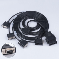 Cable de Diagnóstico OBD2 de 16 Pines a 4 Pines DB9, Cable de Conexión OBD2 para Herramienta de Diagnóstico de Automóviles