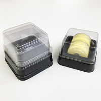 Plateau à macarons en plastique PET blister jetable à fenêtre transparente de haute qualité boîte d'emballage de biscuits macaron de qualité alimentaire personnalisée