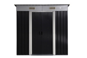 Pare-soleil en acier et métal pour le <span class=keywords><strong>jardin</strong></span>, stockage étanche pour vélo, <span class=keywords><strong>abri</strong></span> <span class=keywords><strong>de</strong></span> <span class=keywords><strong>jardin</strong></span>, avec <span class=keywords><strong>toit</strong></span> <span class=keywords><strong>plat</strong></span> inclus, fond <span class=keywords><strong>de</strong></span> teint - Product Image 4