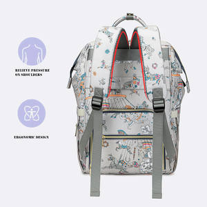 AMIQI LZ03 vente en gros, <span class=keywords><strong>sac</strong></span> à dos <span class=keywords><strong>extensible</strong></span> imprimé personnalisé, sacs à couches pour bébé avec station à <span class=keywords><strong>langer</strong></span> - Product Image 6