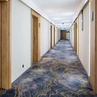 Moquette Axminster à fort trafic, revêtement de sol tissé durable pour couloir d'hôtel, hall d'ascenseur, allée publique, entrée