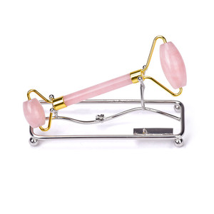 Equipos médicos de la piel belleza, adelgazamiento, masaje de cuarzo rosa jade rodillo para la cara - Product Image 5